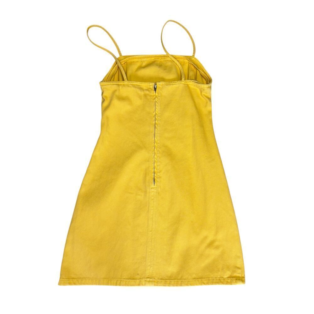 BDG retro denim yellow mini dress small - Picture 3 of 9